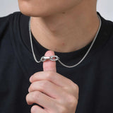 Grobe Kettenhalskette im Punk-Stil