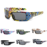 Hip-Hop Rectangular Anti UV400 Sunglasses