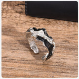 Volcanic Ash Textured Ring