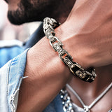Retro Old Style Link Chain Bracelet