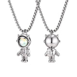 Astronaut Steel Pendant Necklace