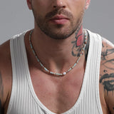 قلادة الحجر الحجر على طراز الشاطئ