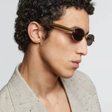 Vintage Oval Small Frame Sunglasses