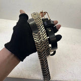 Metal Techwear Punk Leather Belt