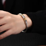 Geometric Ethnic Hollow Cuff Bracelet