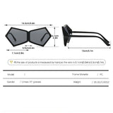 Irregular Oversized Polycarbonate Sunglasses