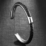 Blacksmith Leather Steel Bracelet