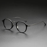 Retro Acetate Titanium Style Eyeglasses