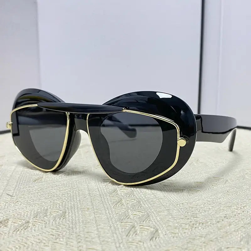 Fierce Edge Cat-Eye Sunglasses