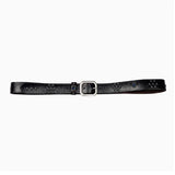 Rhinestone Studded Leather Belt