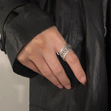 Exaggerated Spiral Retro Letter Ring