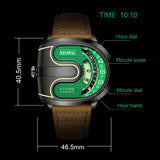 Irregular Shape Automatic Glow Watch
