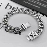 Star Chain Style Square Box Bracelet