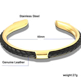 Blacksmith Leather Steel Bracelet