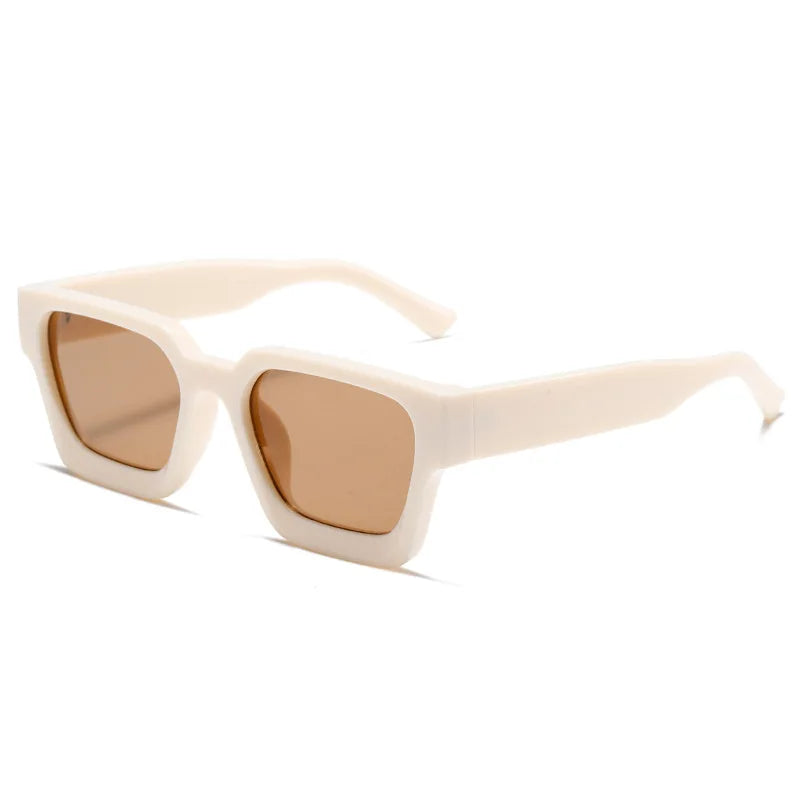 New Rice Nail Sunglasses Square Gradual Color Changing Sun Glasses