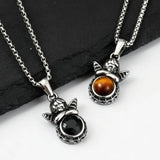Little Angel Round Pendant Necklace