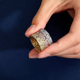 Rhinestone Four Leaves Flower Ring