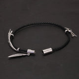 925 Silver Vintage Wax Rope Bracelet