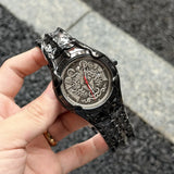 Reloj con correa esculpida Mythology Medusa