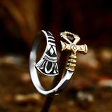 Stainless Steel Eye of Horus Ring