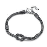 S925 Silver Retro Foxtail Chain Bracelet