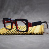 Thick Acetate Square Style Eyeglasses