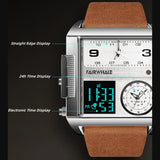 Analog Digital Multi-Time Zone Watch