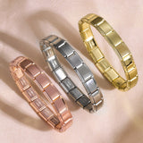 Bracelets en acier inoxydable de 9 mm de large
