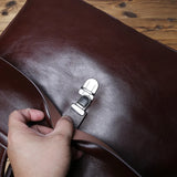 Vintage Businessman Leather Briefcase