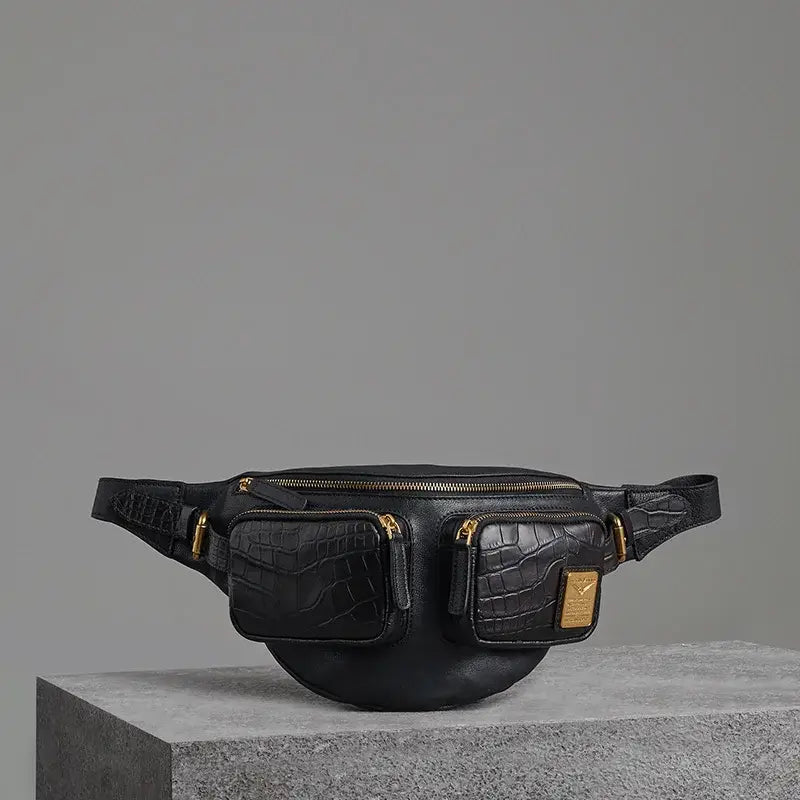 Croc Pattern Urban Crossbody Bag
