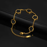 Stylish Five Leaf Bracelet