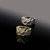 Rhinestones Owl Animal Ring