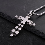Gothic Skull Cross Pendant Necklace