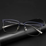Classy Square Pure Titanium Eyeglasses