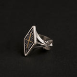 Vintage Cross Diamond Shape Ring