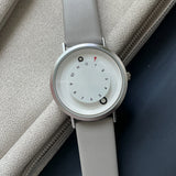 White Simple Round Quartz Watch