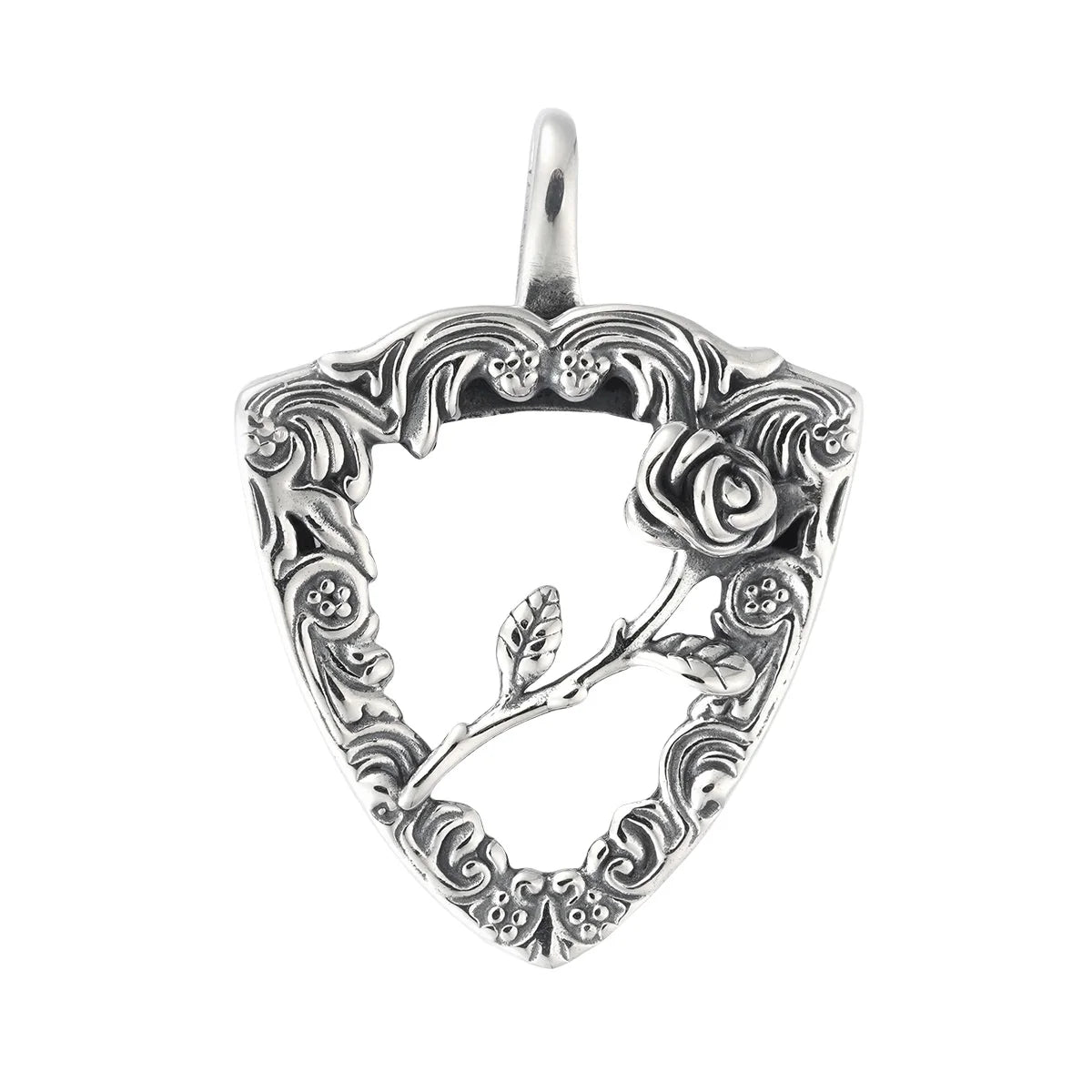 Hand Rose Pattern Pendant