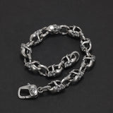Vintage Punk Skull Chain Bracelet