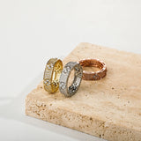 Rhinestone Four Leaves Flower Ring