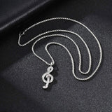 Stylish Music Symbol Necklace