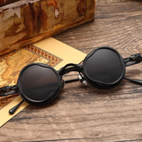 Double-Layered Frame Retro Round Sunglasses