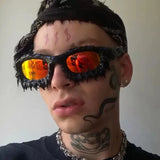 Drop Glue Punk Style Sunglasses