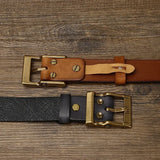 Embossing Cowhide Genuine Leather Belt