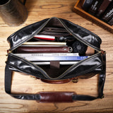 Genuine Leather Simple Messenger Bag