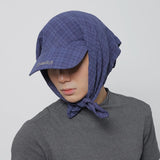 Gorra estilo bufanda a cuadros para exteriores