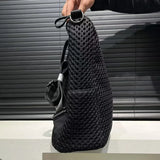 Black Hollow Out Pattern Backpack