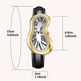 Irregular Shaped Melting Twisted Watch