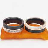 Two Tone Tungsten Carbide Ring