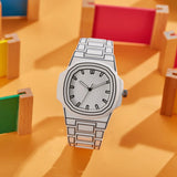 Printed Lines Painting Design Octagonal Watch