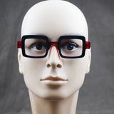 Thick Acetate Square Style Eyeglasses